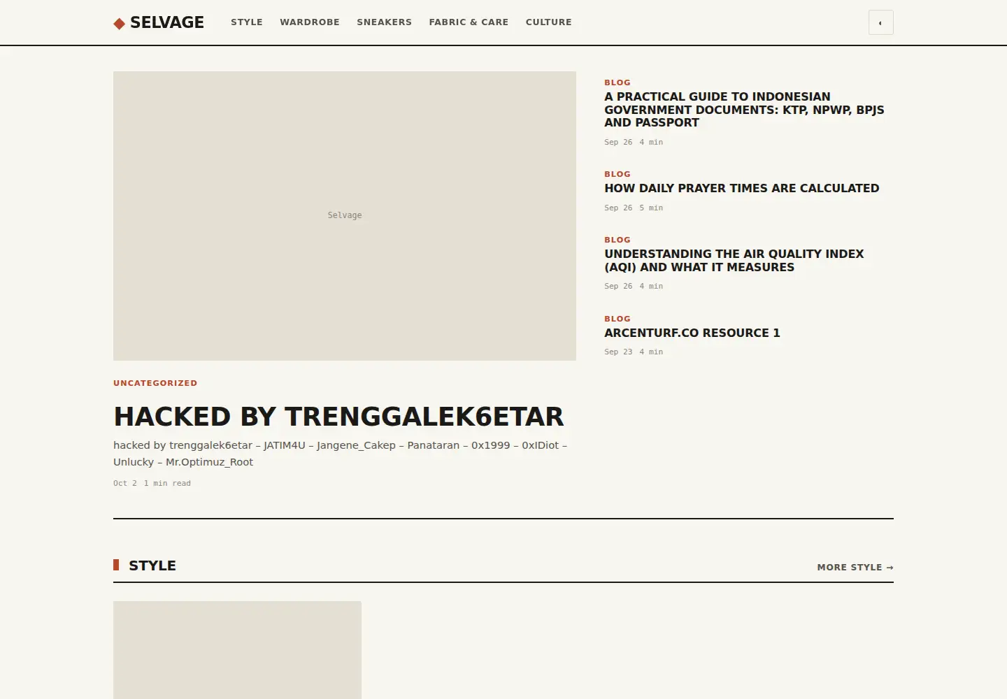 Captured homepage of illicitlabel.com in the current scan