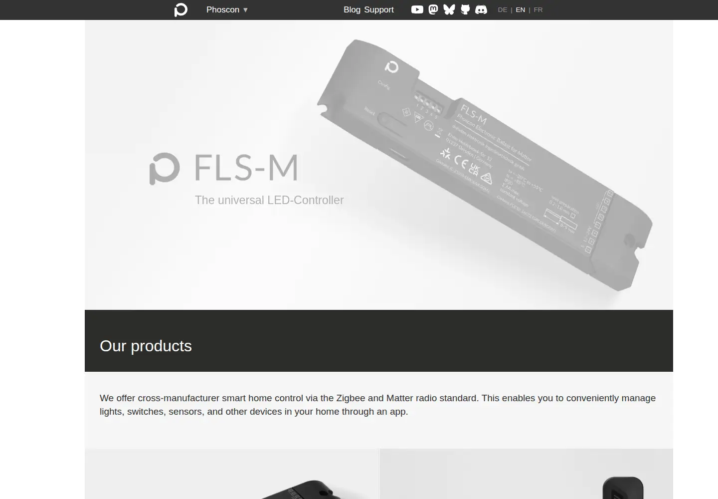 Screenshot of phoscon.de