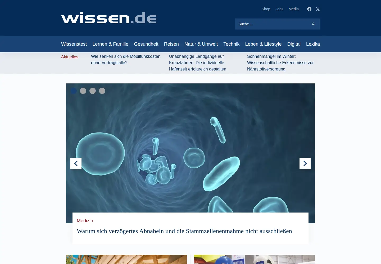 Screenshot of wissen.de
