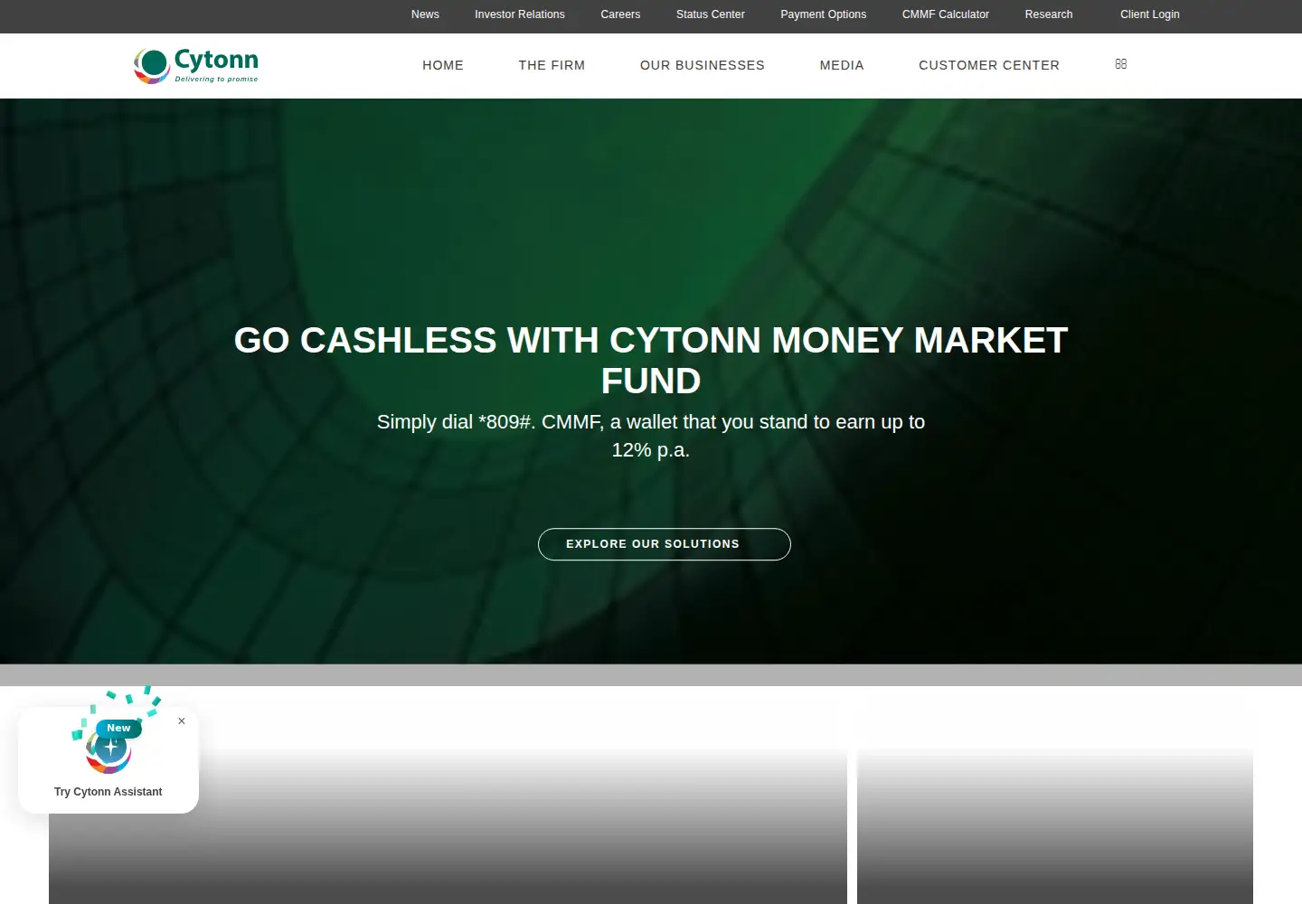 Screenshot of cytonn.com