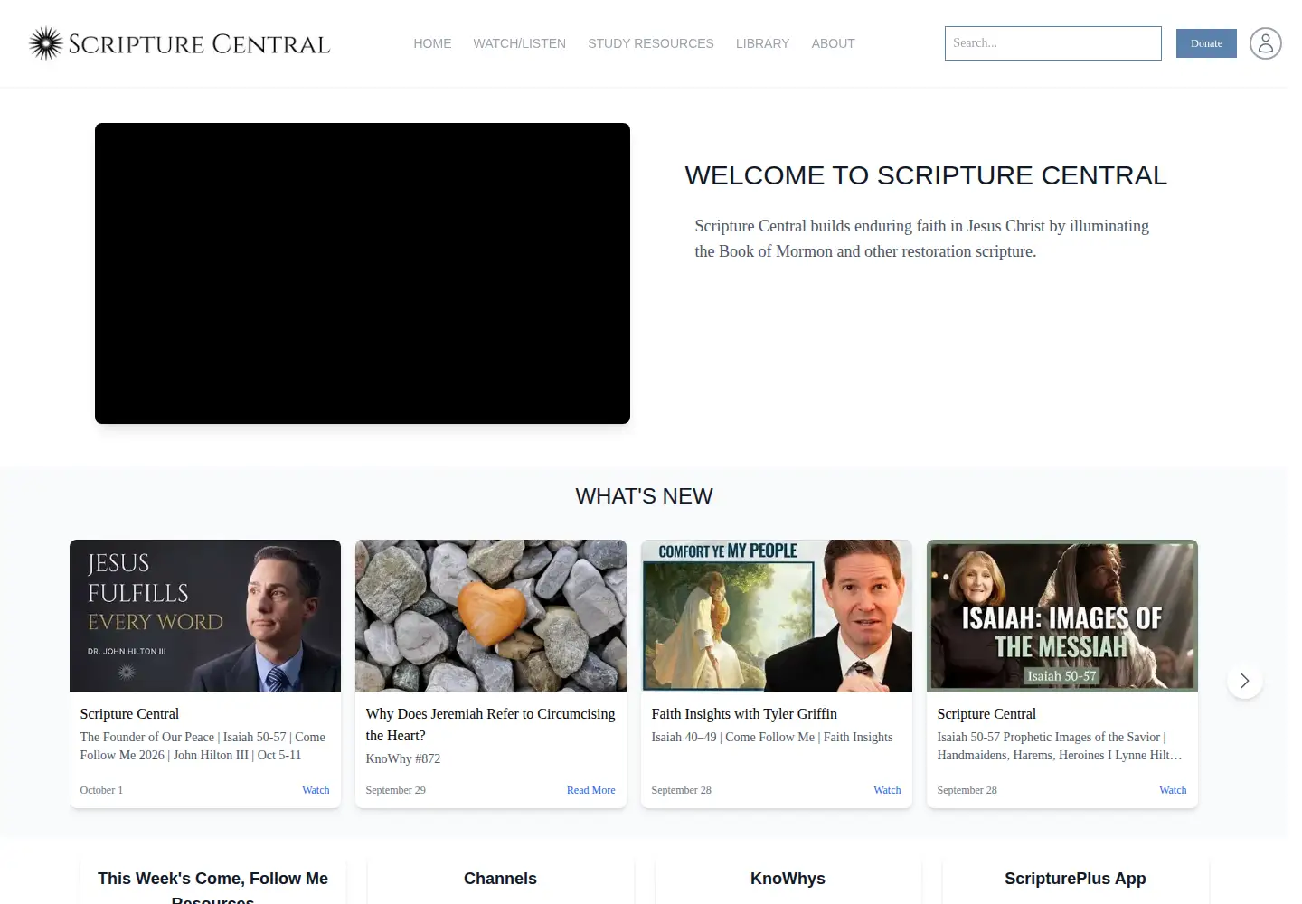 Screenshot of scripturecentral.org