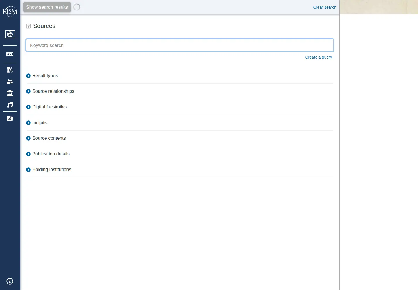 Screenshot of rism.online