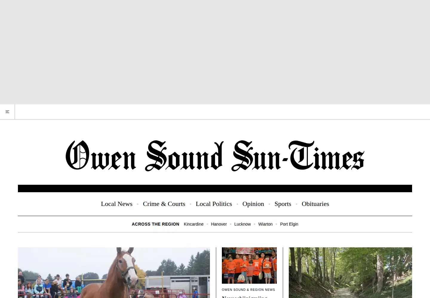 Screenshot of owensoundsuntimes.com