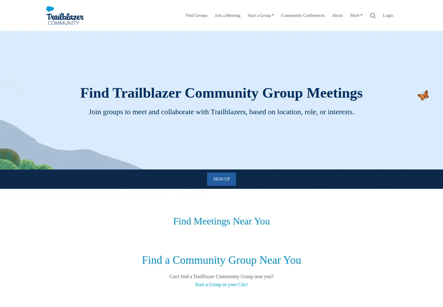 Screenshot of trailblazercommunitygroups.com