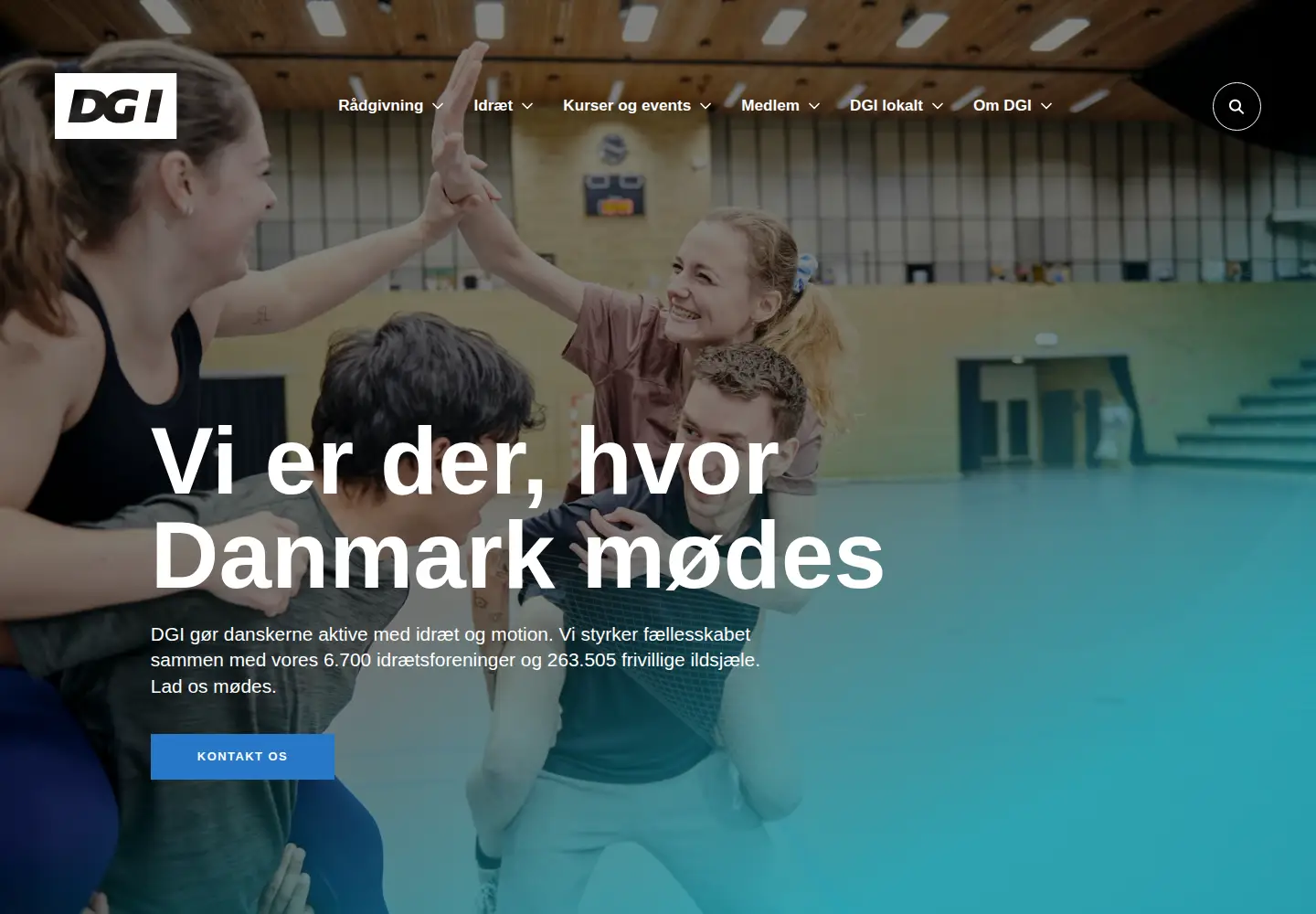 Screenshot of dgi.dk