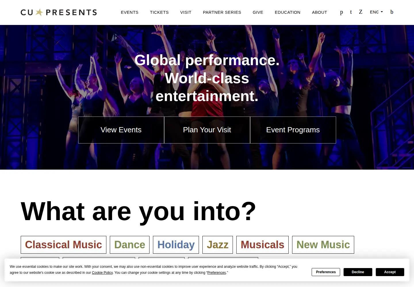 Screenshot of cupresents.org