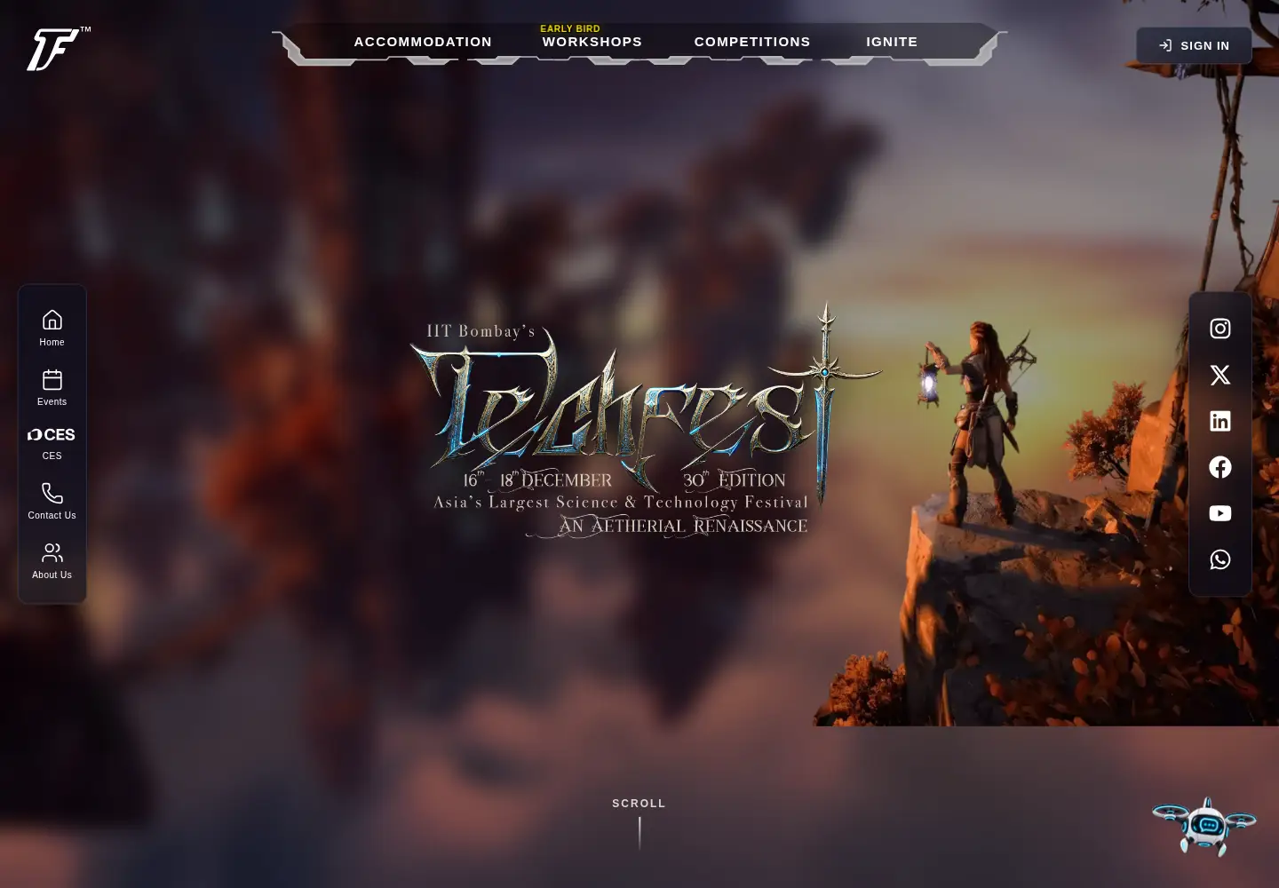 Screenshot of techfest.org
