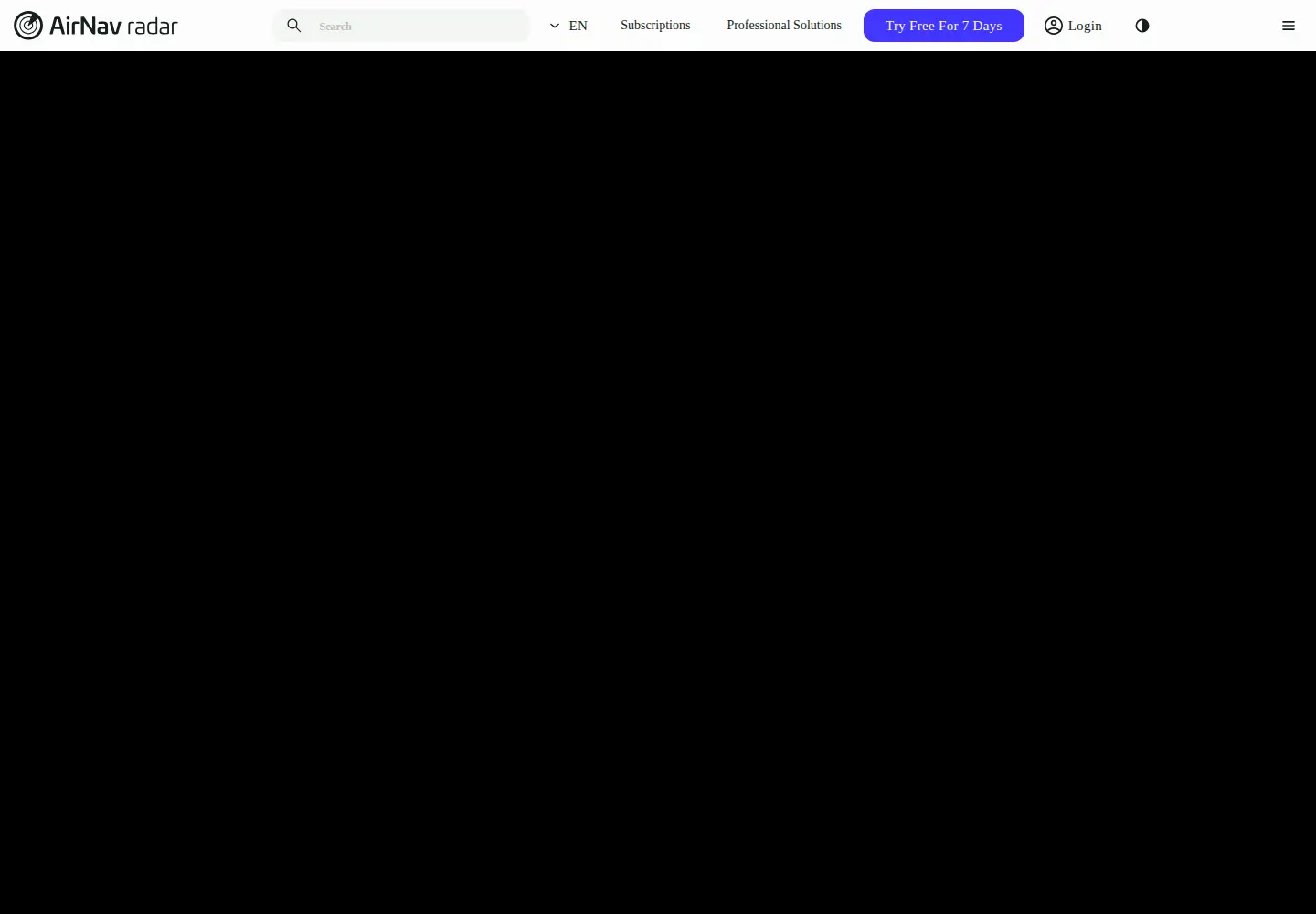 Screenshot of airnavradar.com