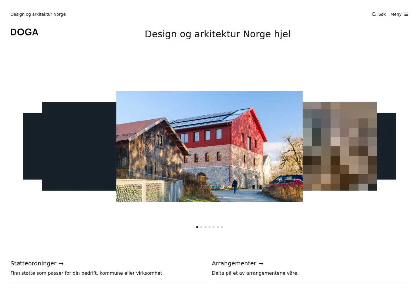 Screenshot of doga.no
