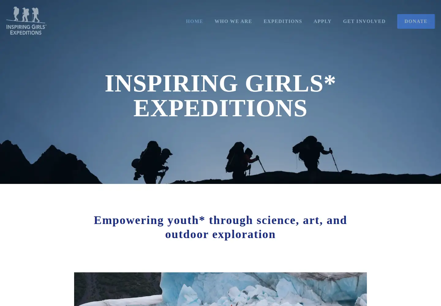 Screenshot of inspiringgirls.org