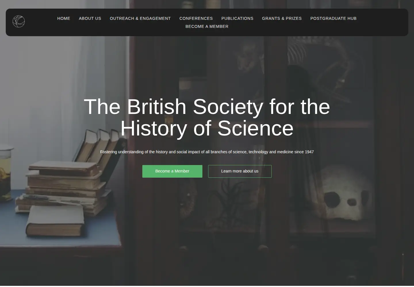 Screenshot of bshs.org.uk
