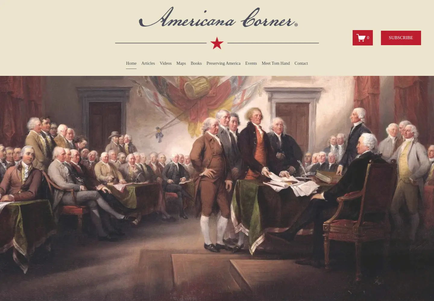 Screenshot of americanacorner.com