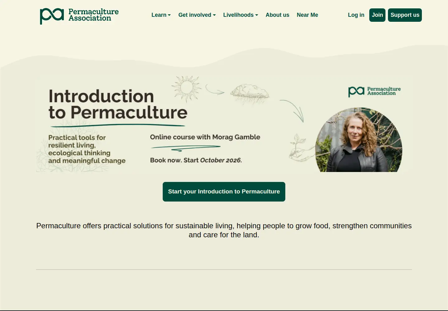 Screenshot of permaculture.org.uk
