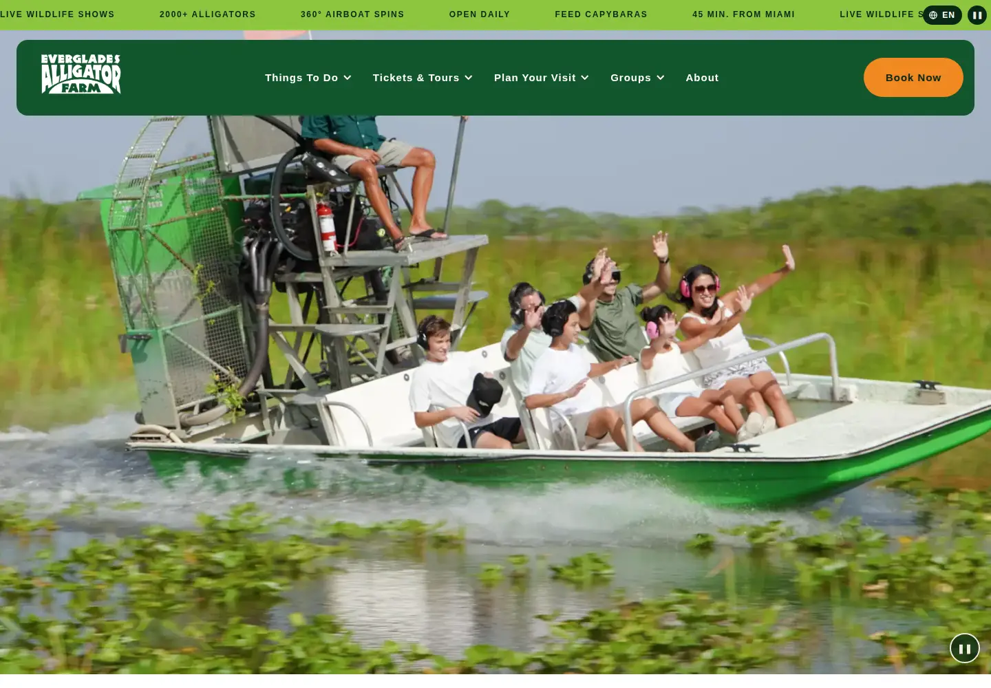 Screenshot of everglades.com