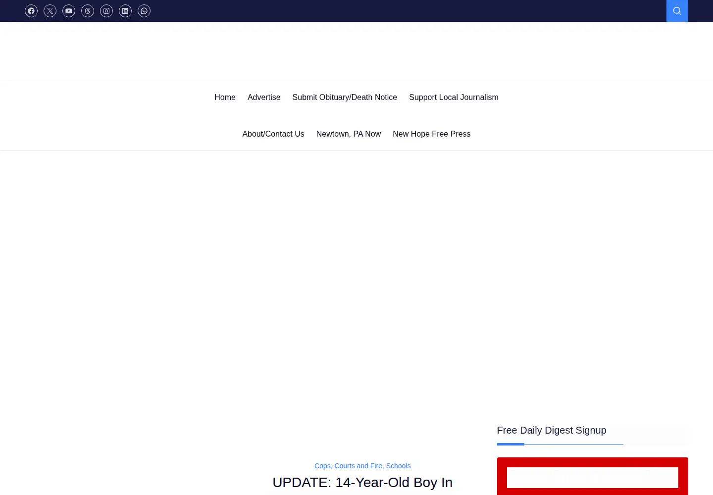 Screenshot of levittownnow.com