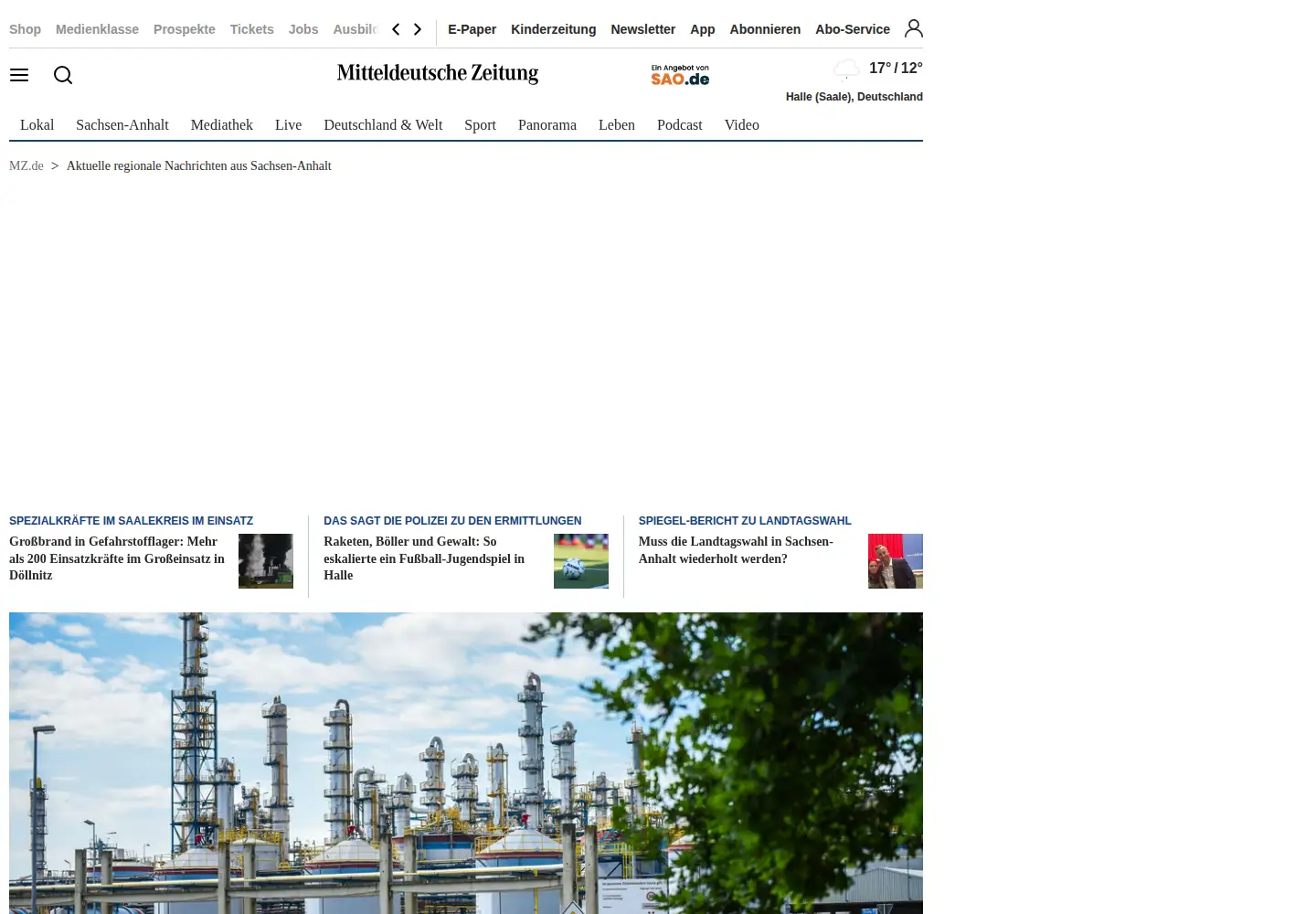 Screenshot of mz-web.de