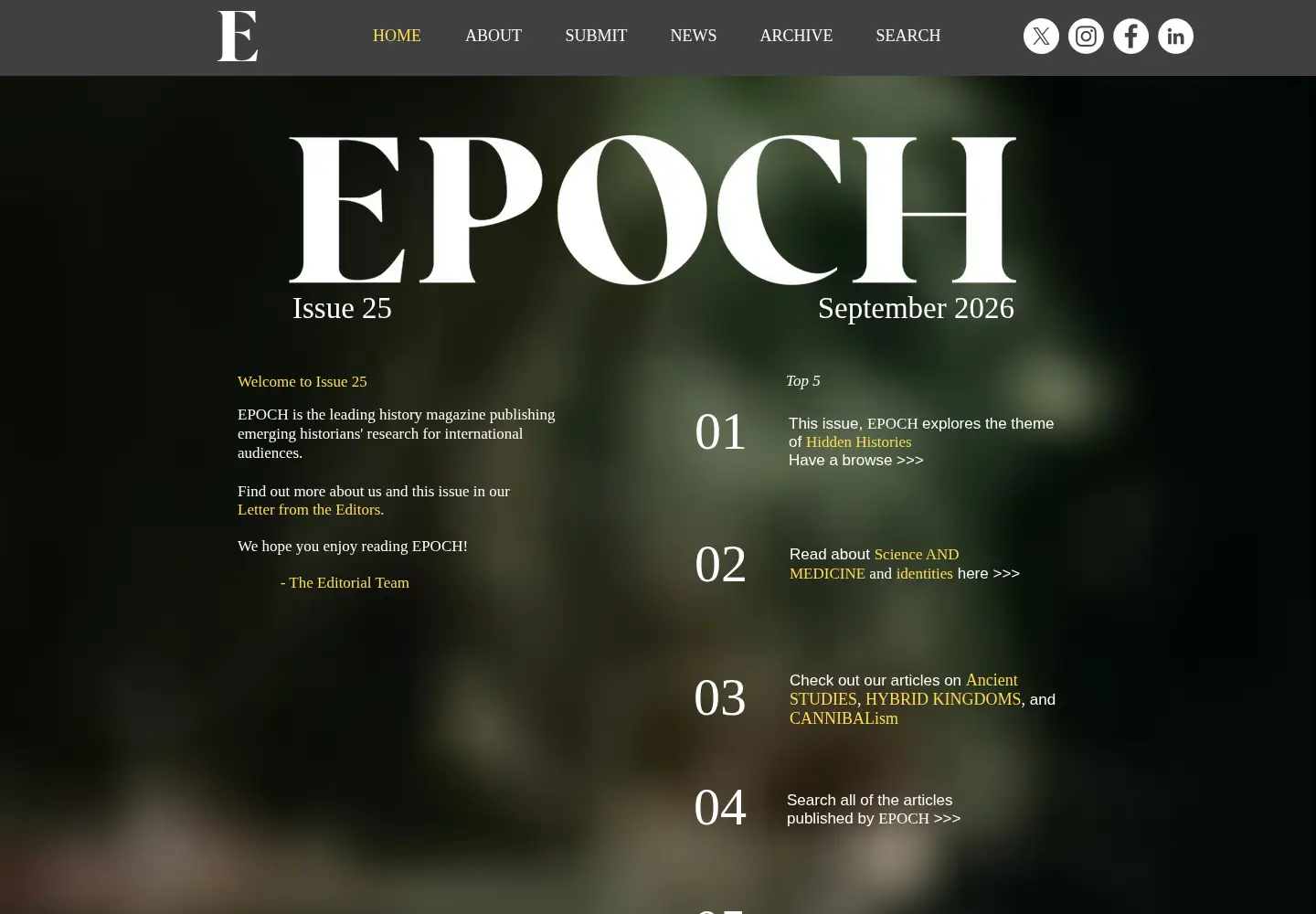 Screenshot of epoch-magazine.com