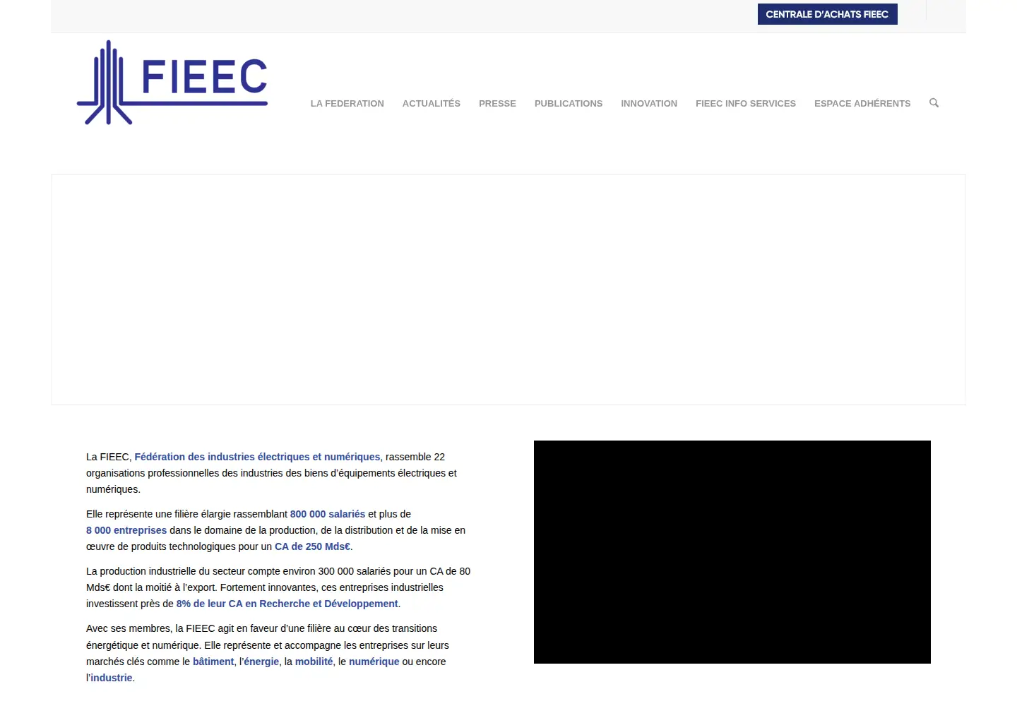 Screenshot of fieec.fr
