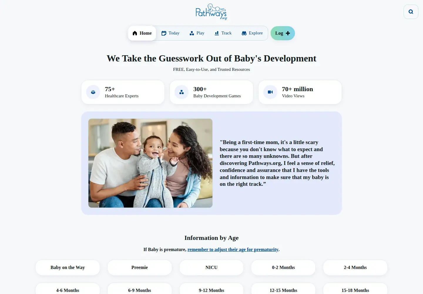 Screenshot of pathways.org