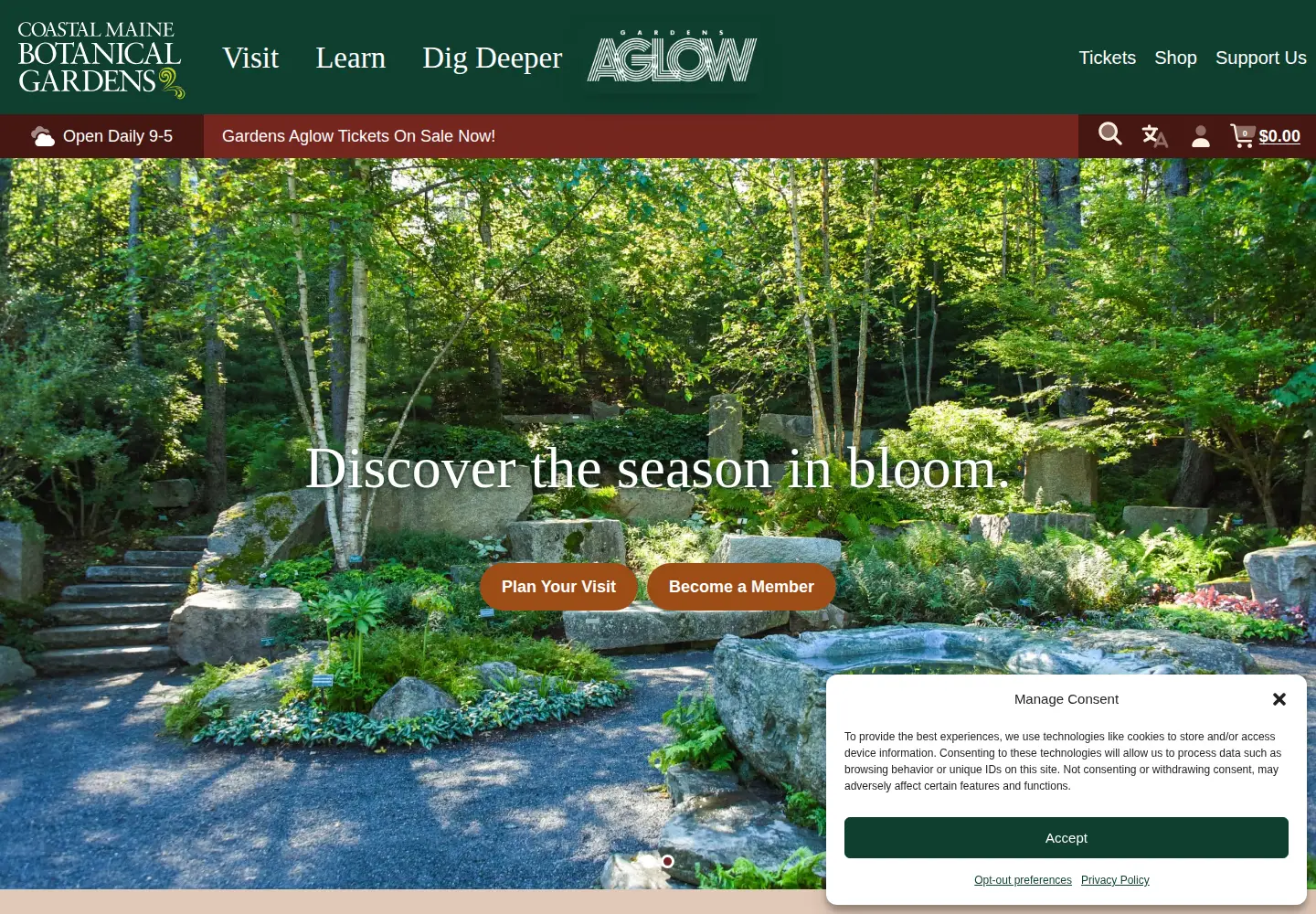 Screenshot of mainegardens.org