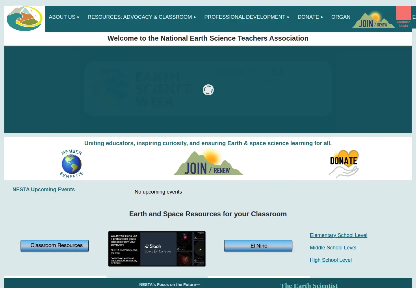 Screenshot of nestanet.org