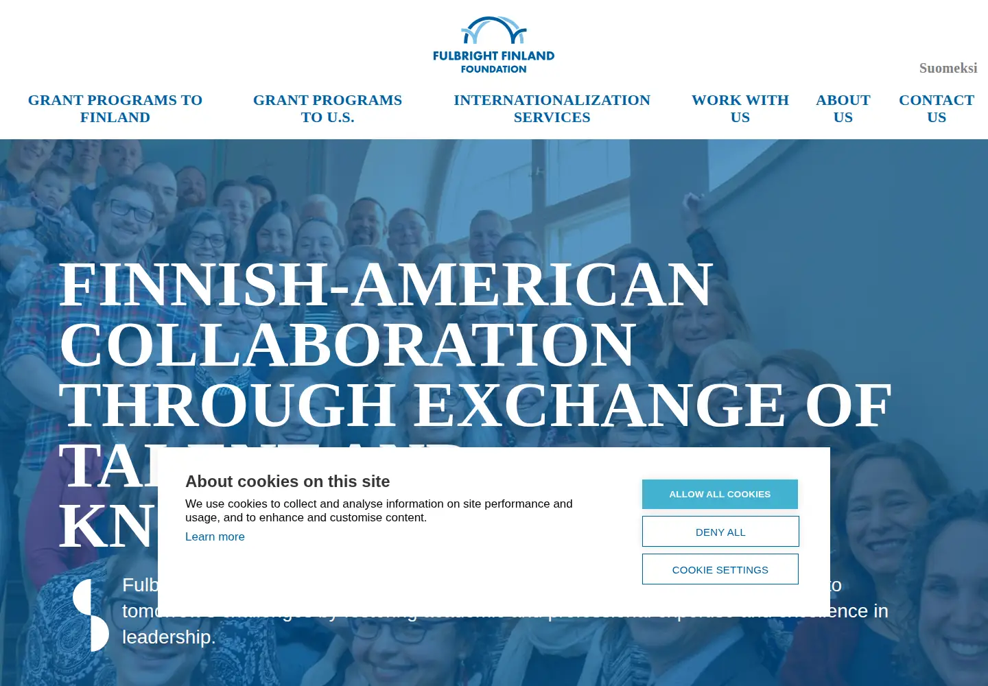 Screenshot of fulbright.fi