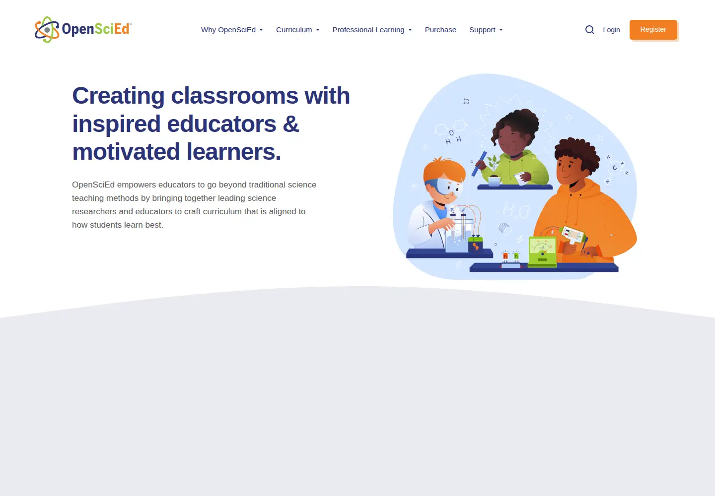 Screenshot of openscied.org