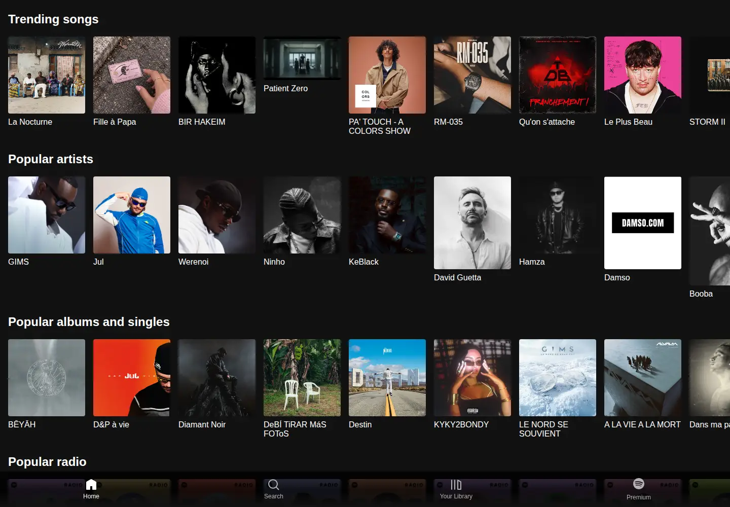Screenshot of spoti.fi