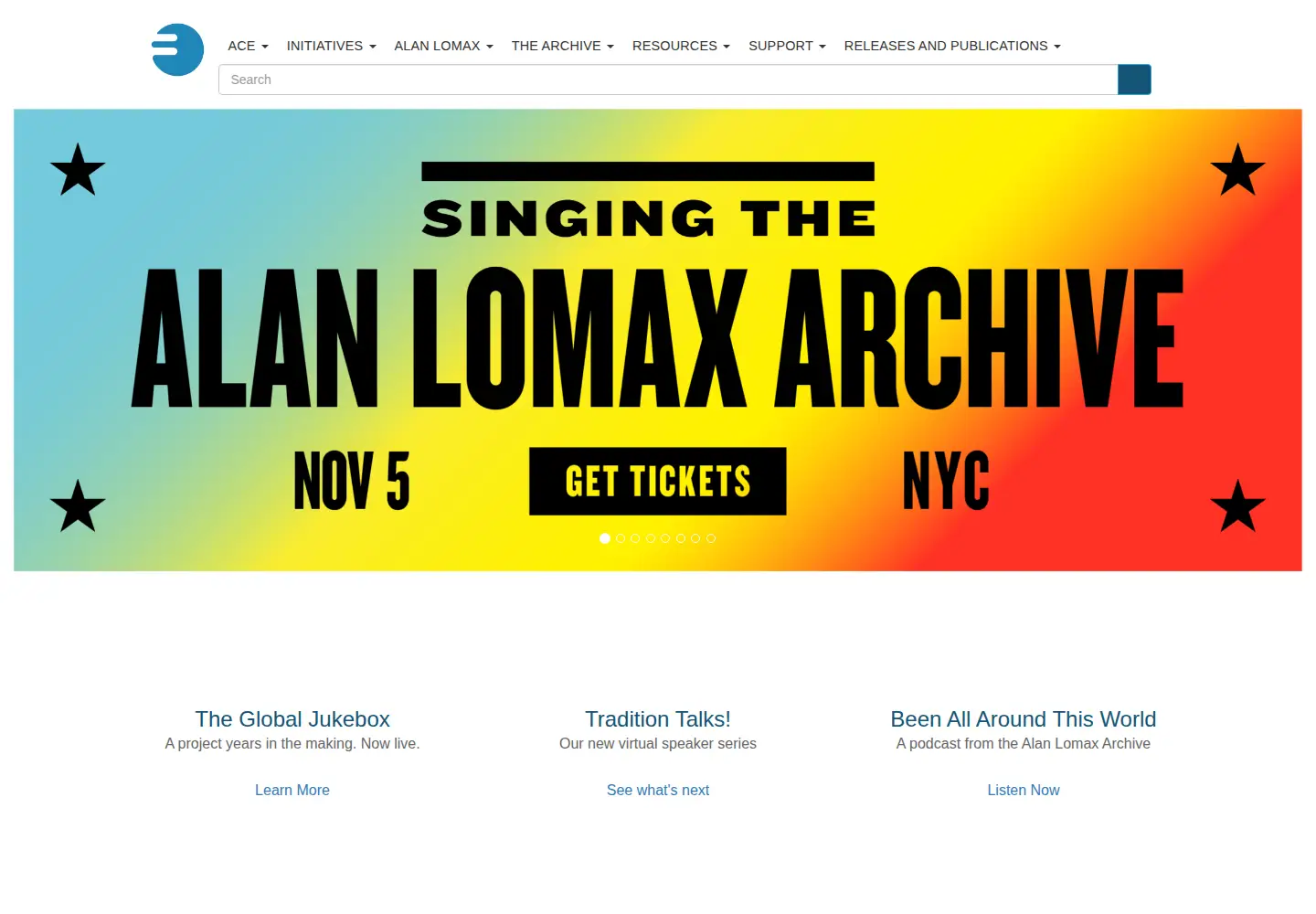 Screenshot of culturalequity.org
