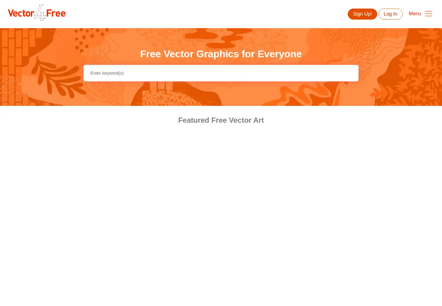 Screenshot of vector4free.com