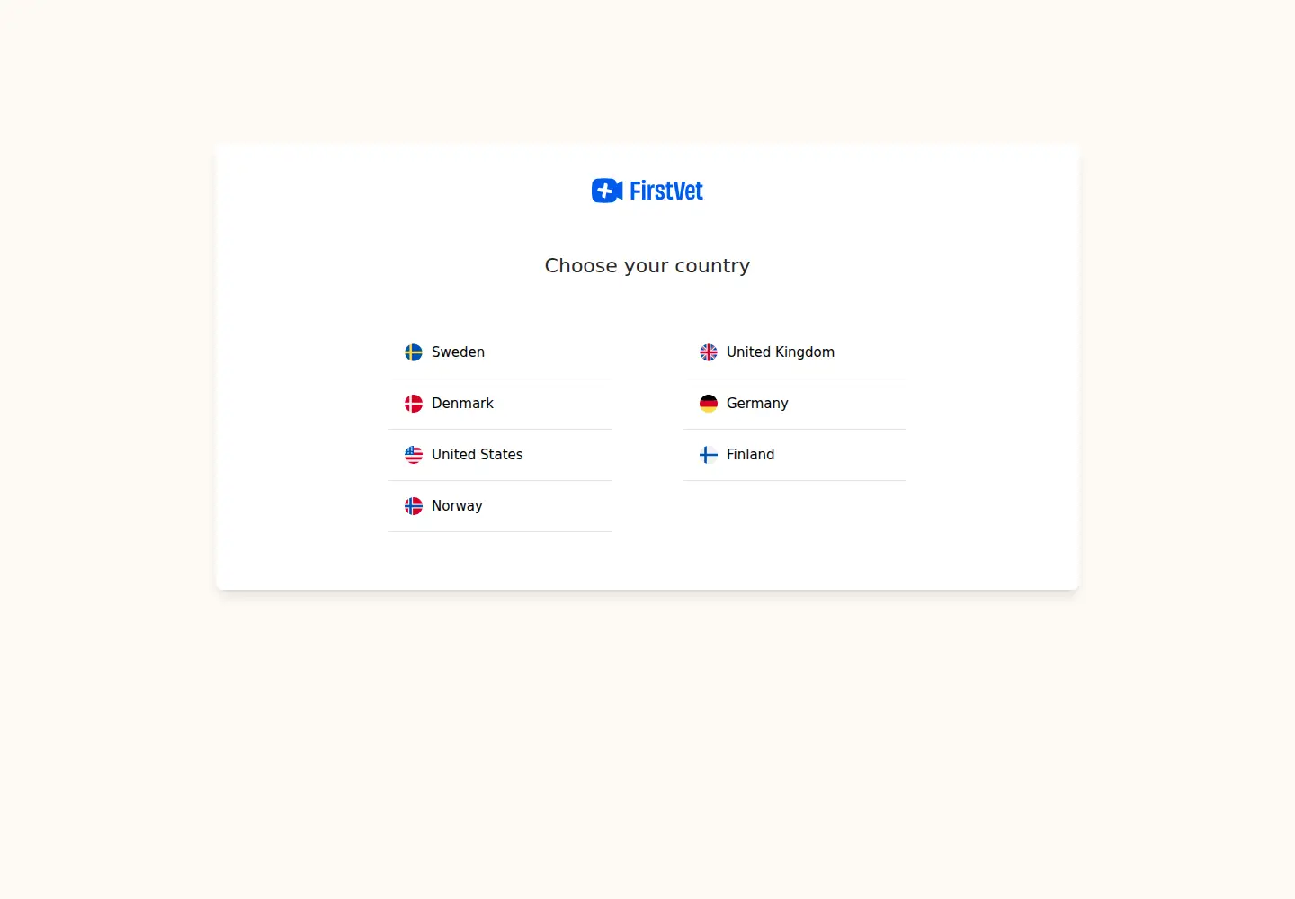 Screenshot of firstvet.com