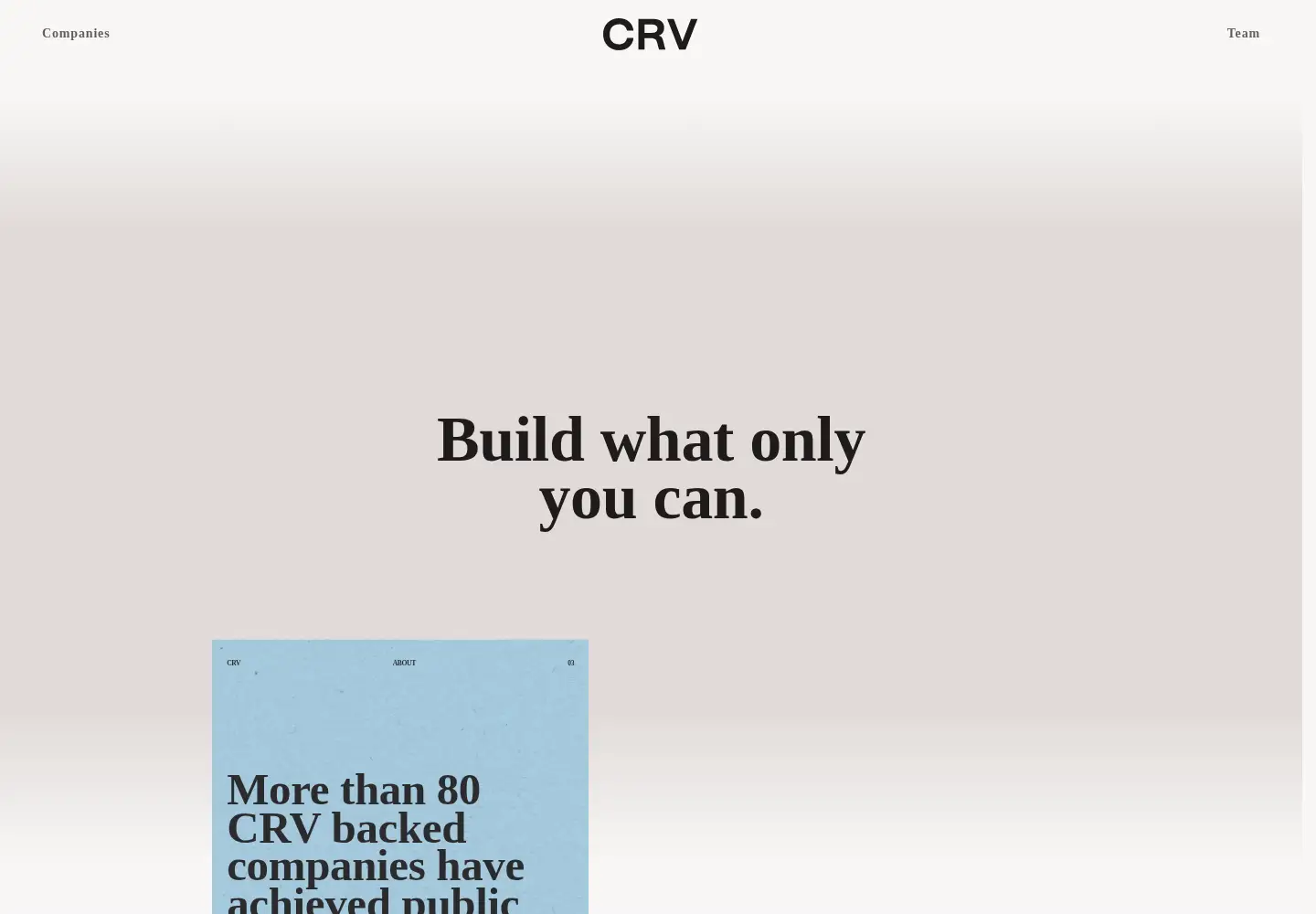 Screenshot of crv.com