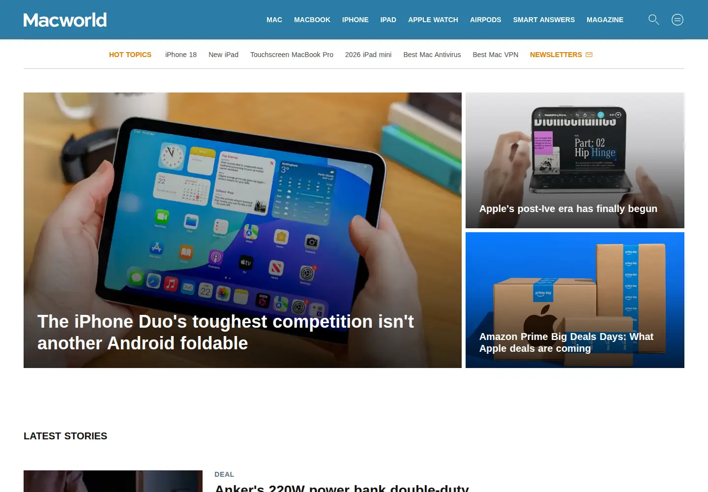 Screenshot of macworld.com