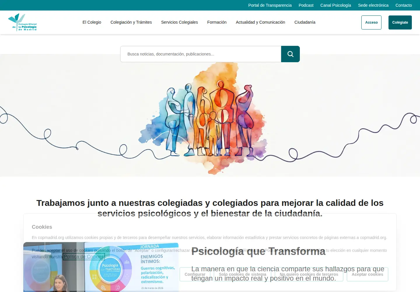 Screenshot of copmadrid.org