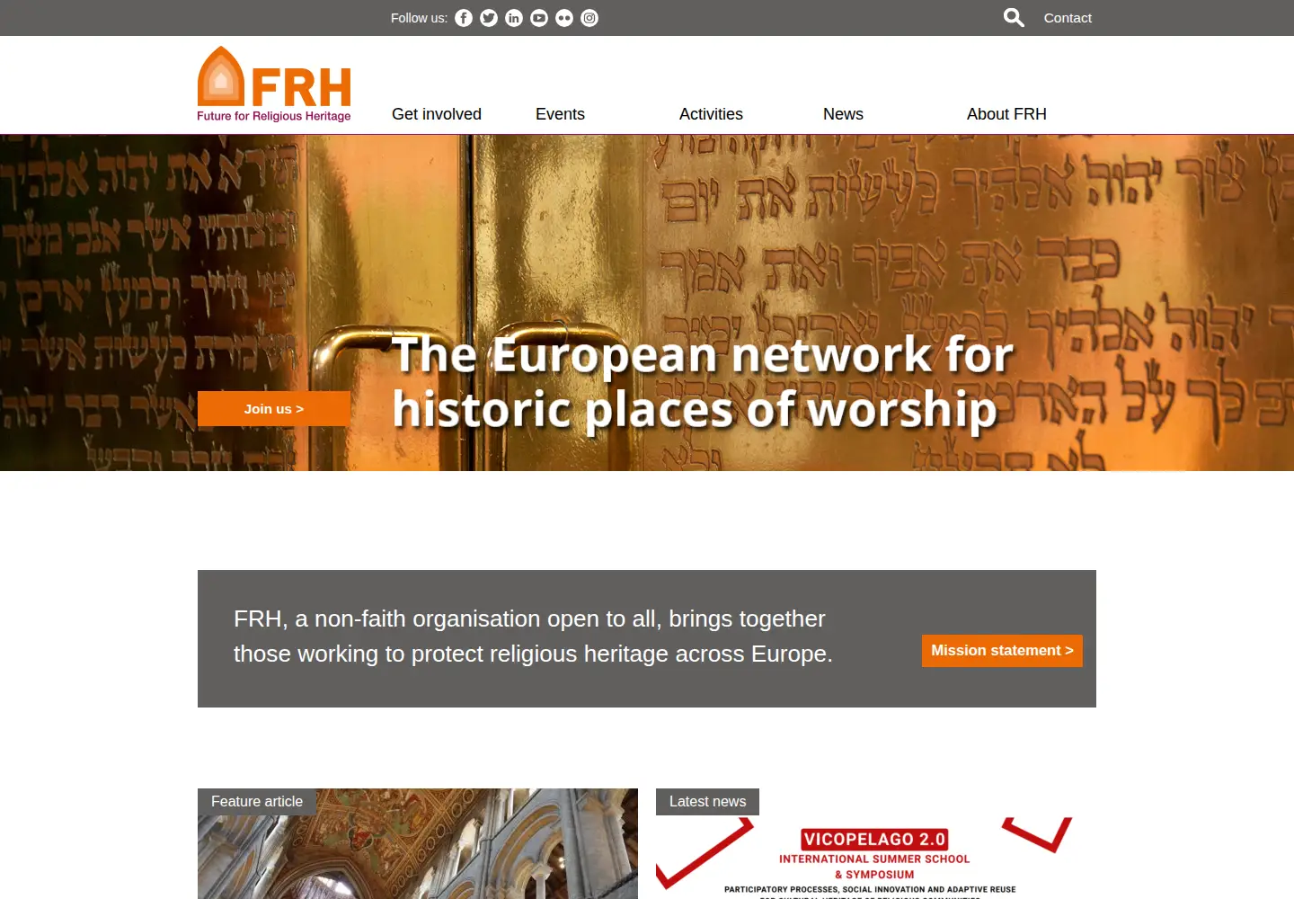 Screenshot of frh-europe.org