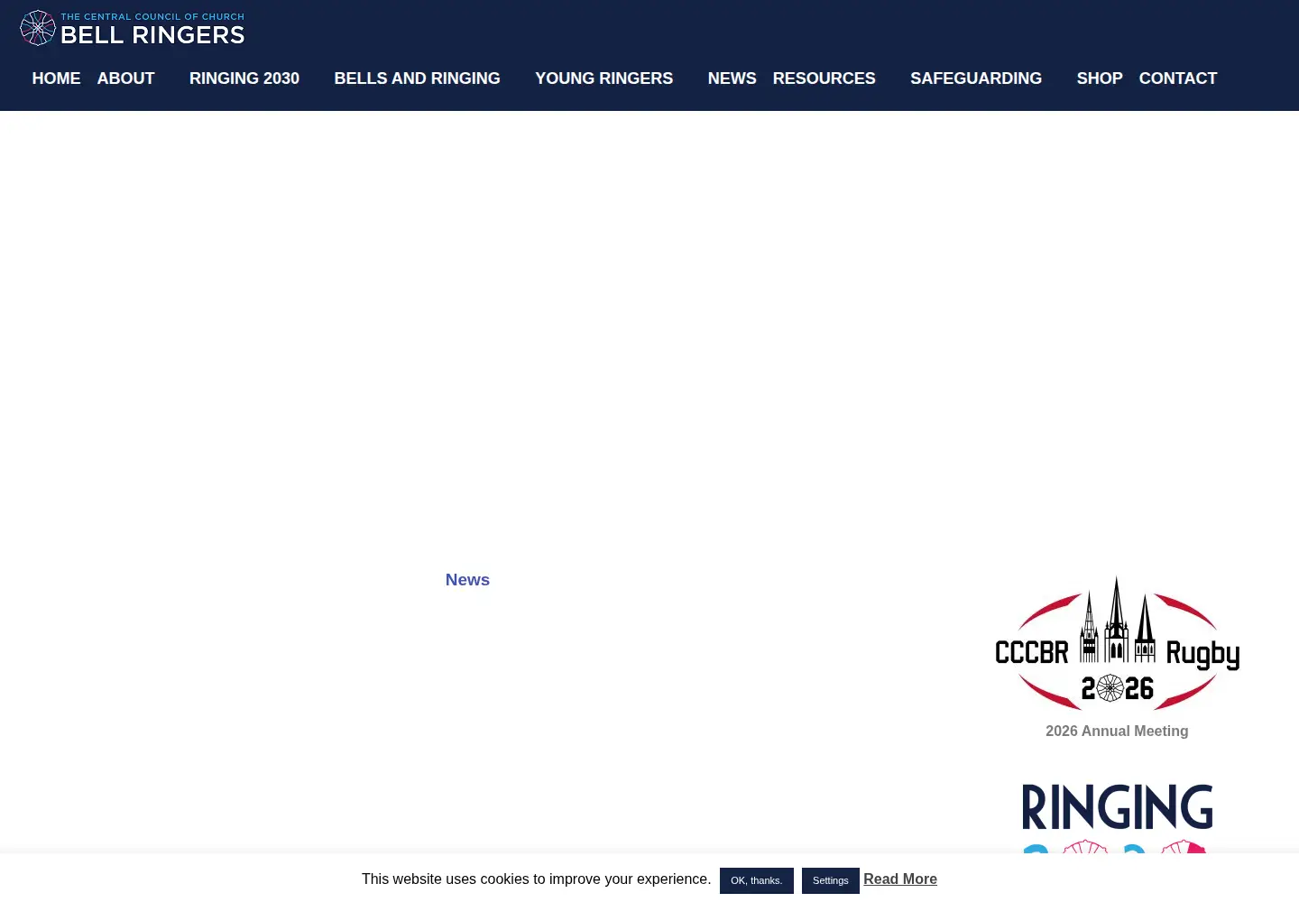 Screenshot of cccbr.org.uk
