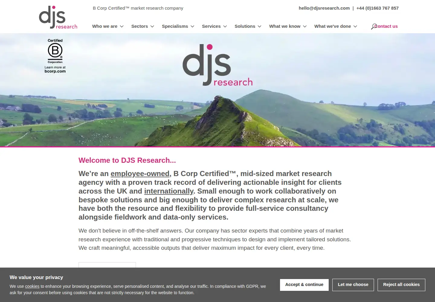 Screenshot of djsresearch.co.uk