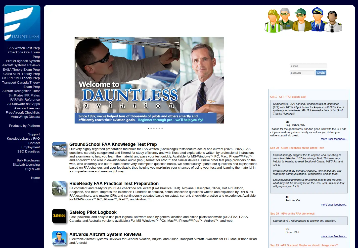 Screenshot of dauntless-soft.com
