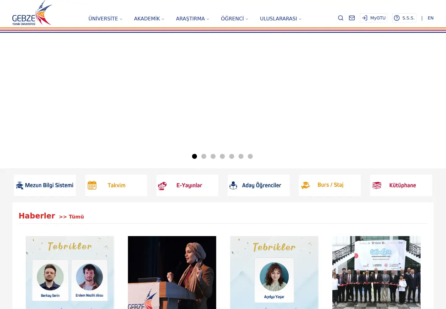 Screenshot of gtu.edu.tr