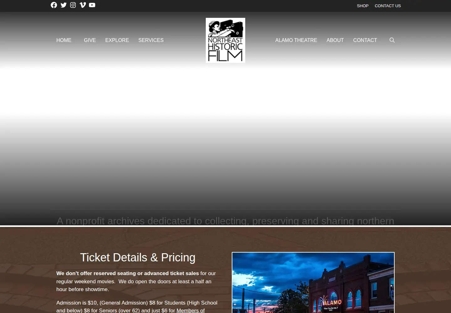 Screenshot of oldfilm.org