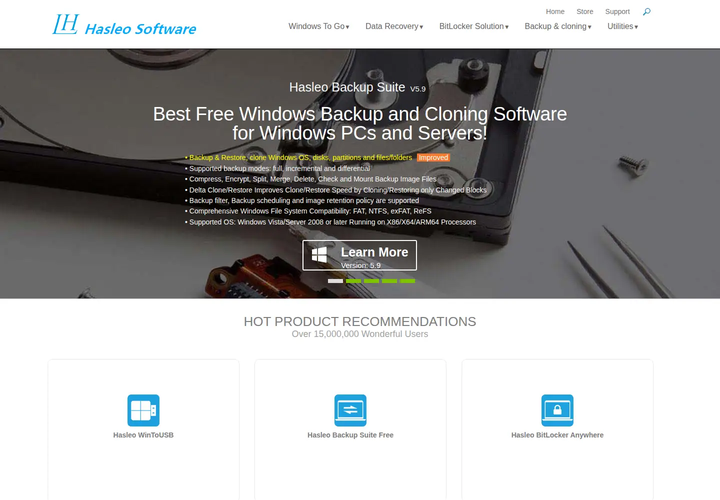 Screenshot of easyuefi.com