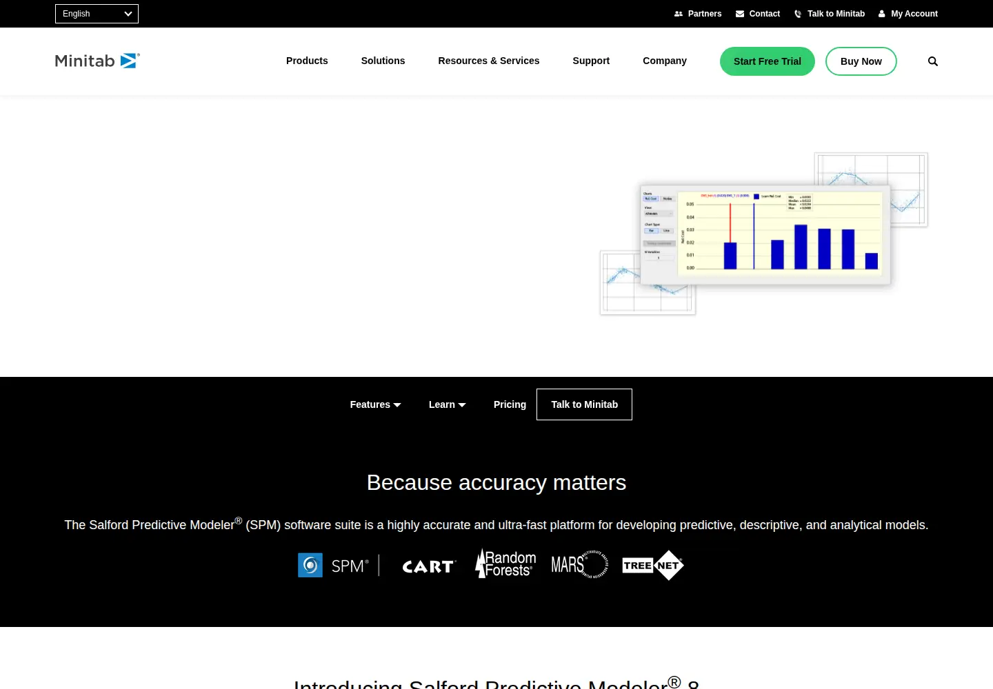Screenshot of salford-systems.com