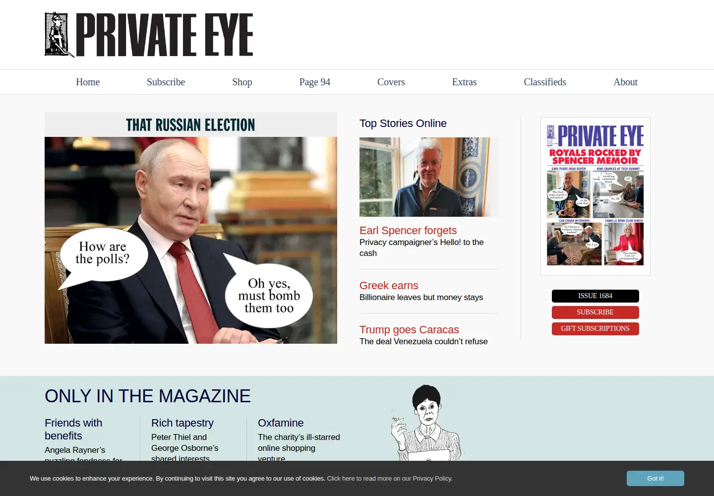 Screenshot of private-eye.co.uk