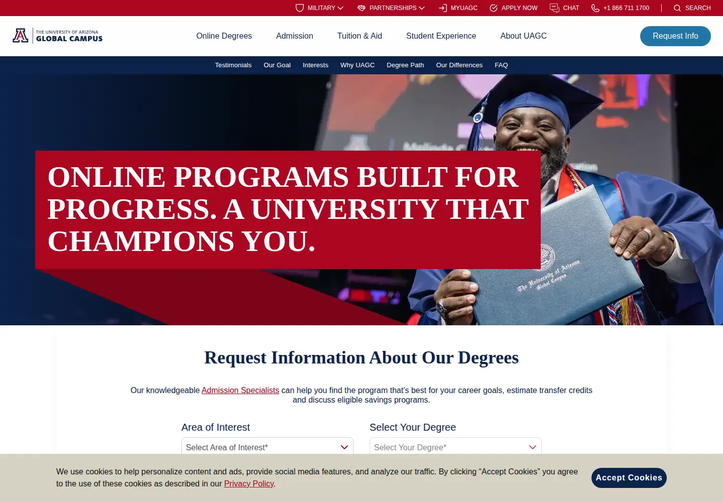 Screenshot of uagc.edu