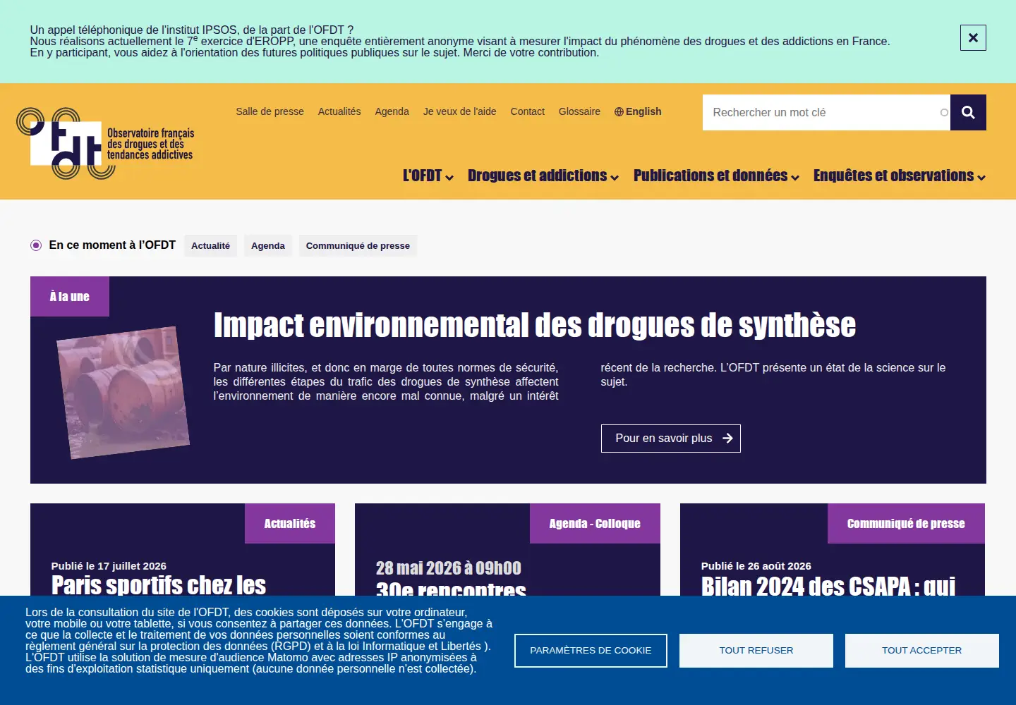 Screenshot of ofdt.fr