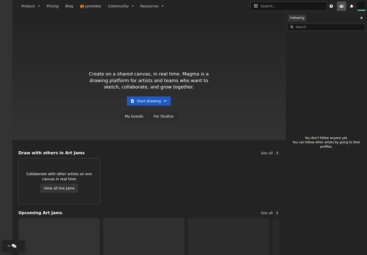 Screenshot of magma.com