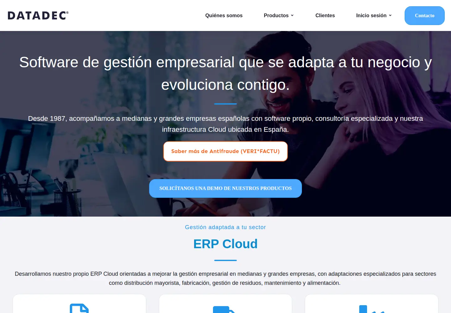 Screenshot of datadec.es