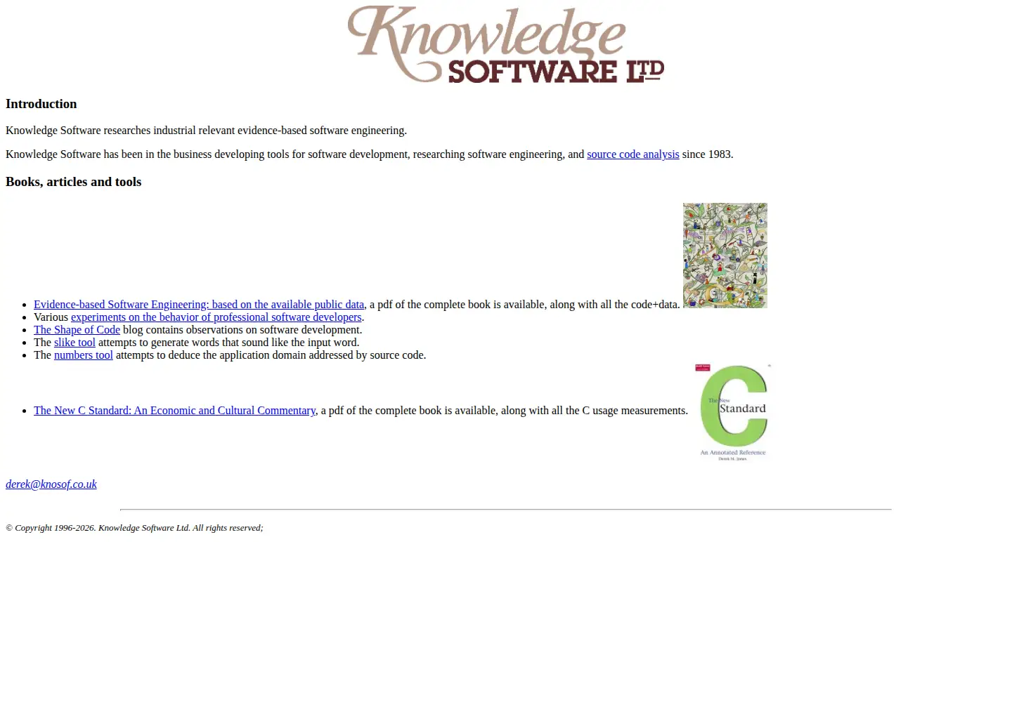 Screenshot of knosof.co.uk