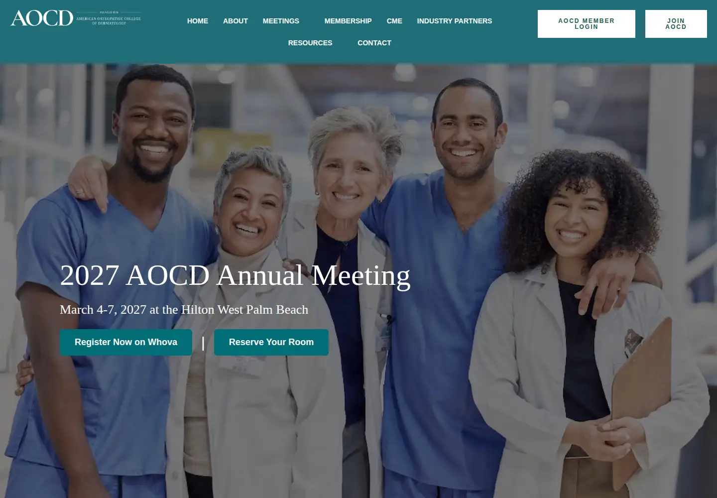 Screenshot of aocd.org