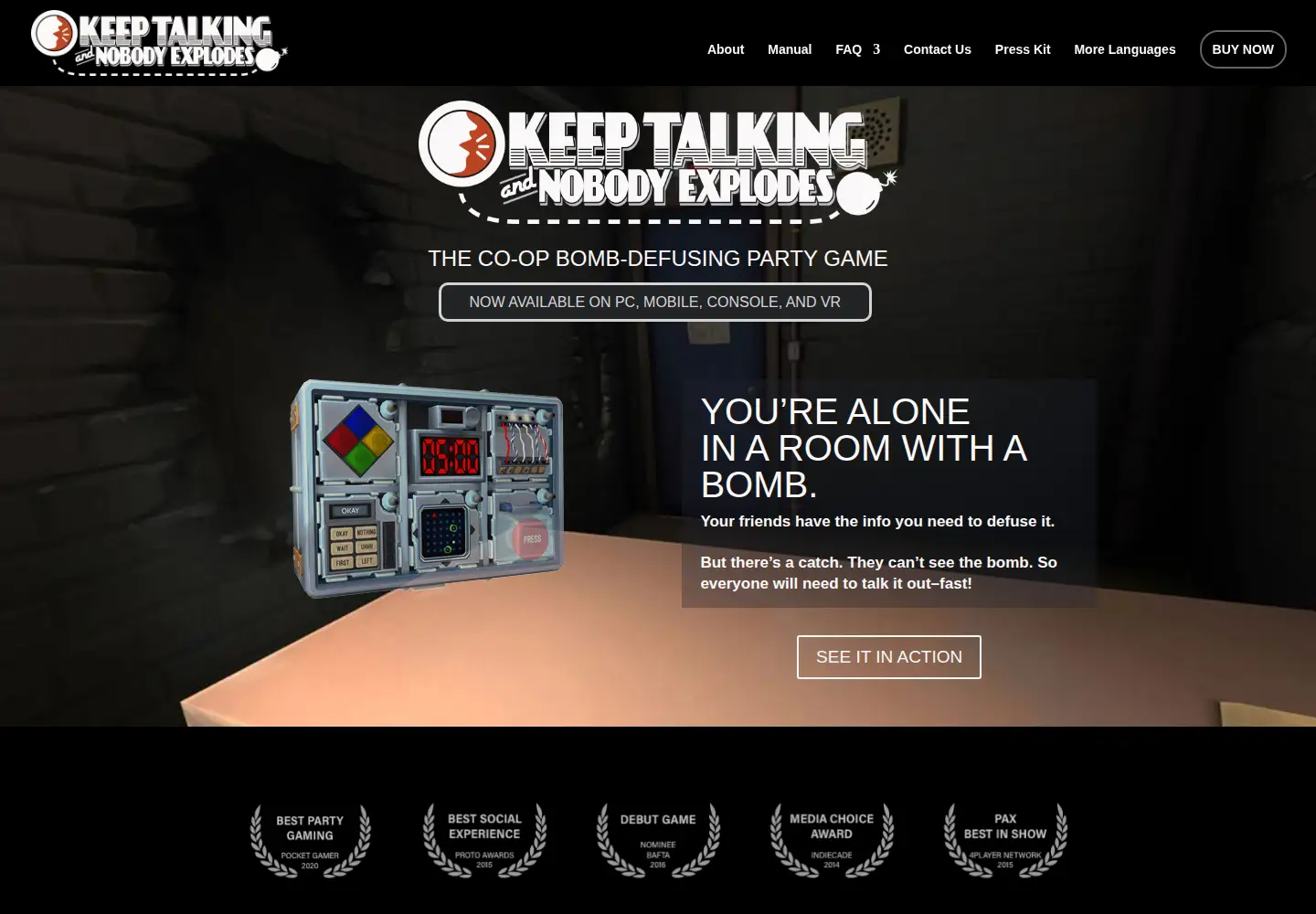 Screenshot of keeptalkinggame.com